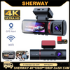 3-Channel 4K UHD Car DVR Dash Cam | Triple Lens GPS Dash Camera with Inside Cabin Recording & Video Registrator