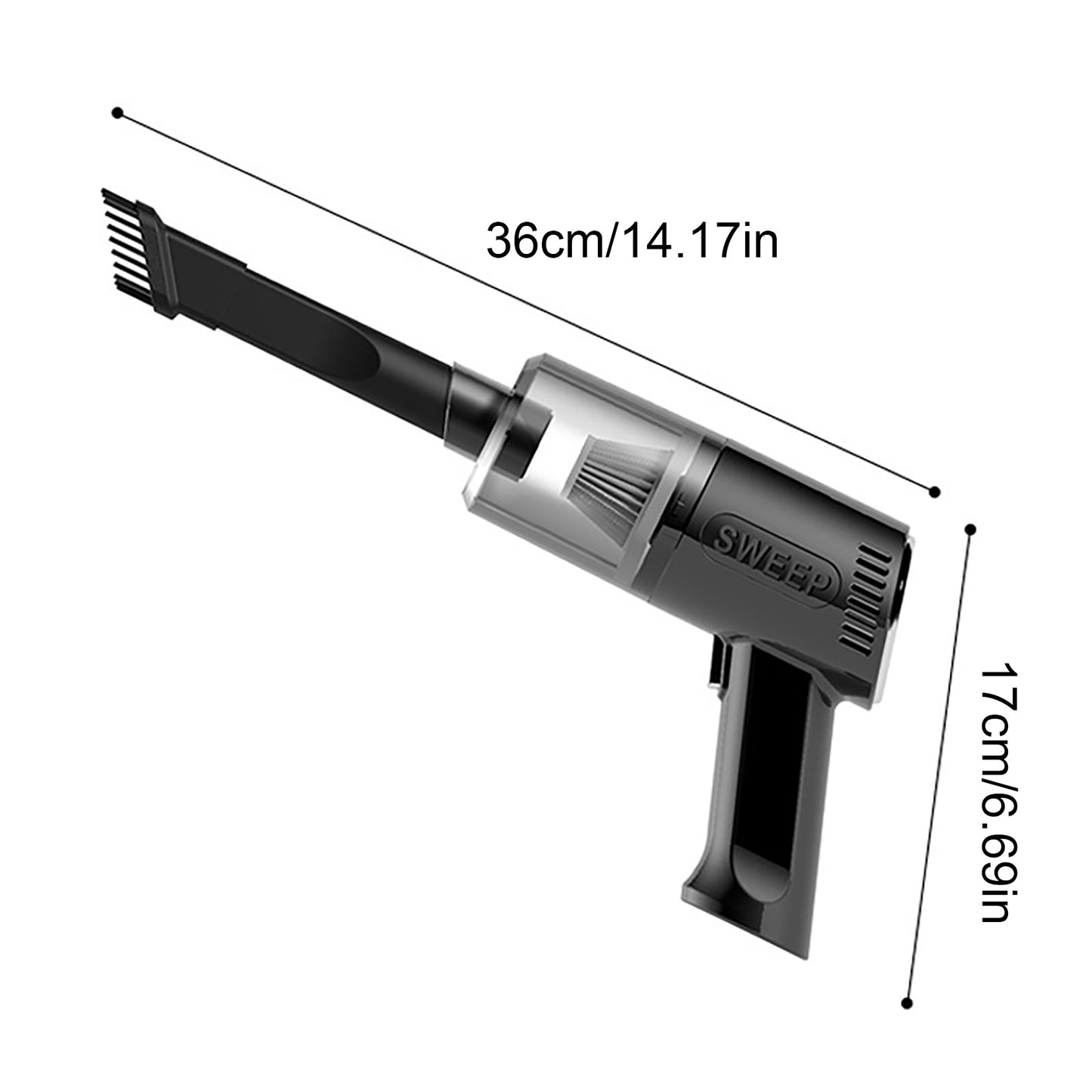 Portable Mini Wireless Handheld Car Vacuum Cleaner – Cordless Interior Cleaning Tool