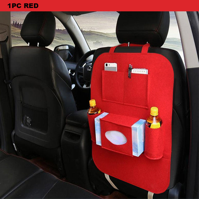 Auto Car Seat Back Organizer | Foldable Multi-Pocket Storage Bag for Interior Organization