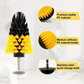 7-Piece Drill Brush Attachment Cleaning Kit | Multi-Purpose Scrub Brush Set with Extension Rod for Floor, Bathroom & Automotive