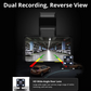 Car DVR Dashcam – FHD 1440P Dual Lens Camcorder with GPS, WiFi, 24H Parking Monitor & Rear Camera