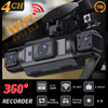 4-Channel Car Dash Cam Black Box – FHD 1080P Front + Rear + Left + Right Driving Camera | Night Vision | WiFi | Loop Recording | Hardwire Supported