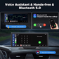 10.26-Inch 4K Car DVR Dash Cam – CarPlay & Android Auto | Dual Lens | GPS | 5G WiFi | Bluetooth | FM | Drive Recorder