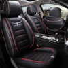 Universal 5-Seat Faux Leather Car Seat Covers Full Set & Waterproof