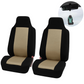 Classic Cloth Front Seat Covers – Universal Fit, Beige