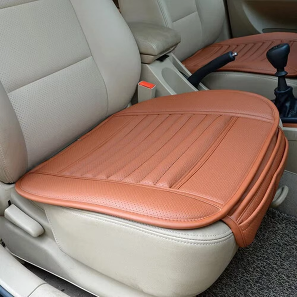 Four Seasons PU Leather Car Seat Cushion – Universal Fit