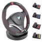 DIY Hand-Sewing Carbon Fiber Leather Steering Wheel Cover  Universal Fit