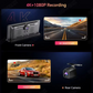 4K Dash Cam with Wireless CarPlay, Android Auto 11.3"