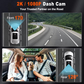 Tigebraver 2K WiFi Dash Cam Front & Rear – Night Vision