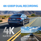 KAWA 4K Dash Cam with Sony IMX415 Sensor WiFi & Voice Control