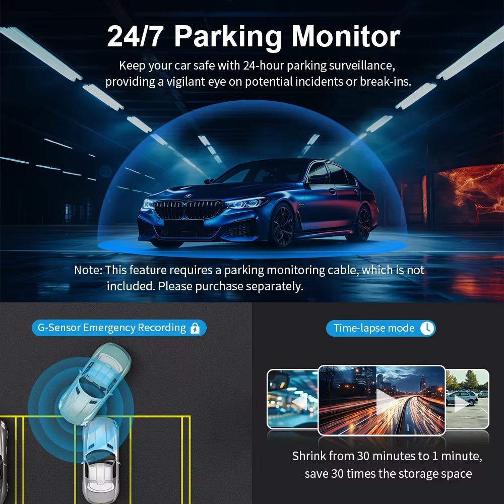KAWA 4K Dash Cam with Sony IMX415 Sensor WiFi & Voice Control