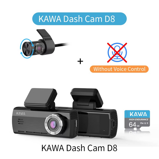 KAWA 4K Dash Cam with Sony IMX415 Sensor WiFi & Voice Control