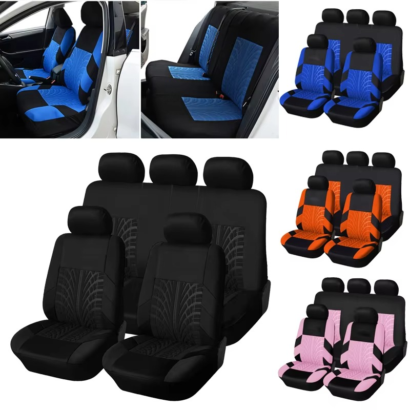 Brand Embroidery Car Seat Covers Set – Universal Fit