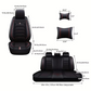 Universal 5-Seat Faux Leather Car Seat Covers Full Set & Waterproof