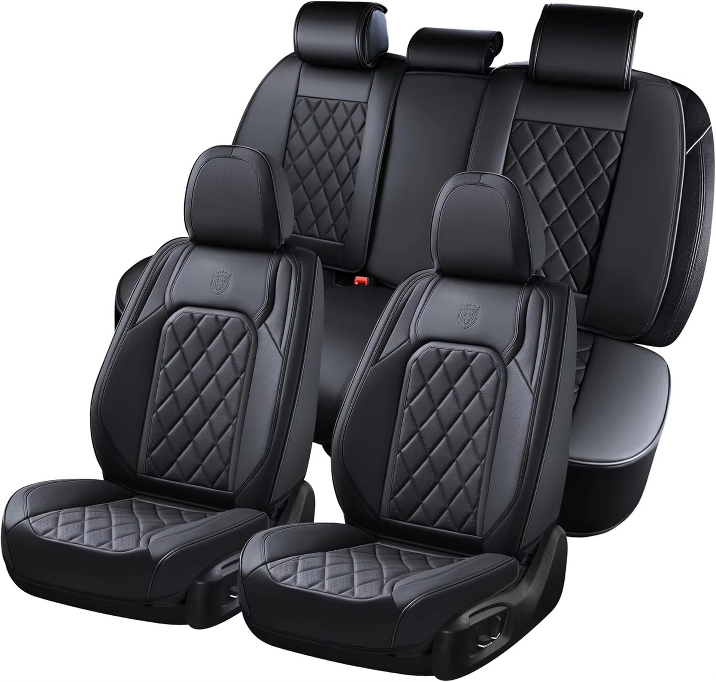 5-Seat Universal Car Seat Covers – Breathable Fabric & Leather