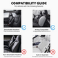 2-Piece Universal Car Seat Covers – Mesh & Sponge T-Shirt Design