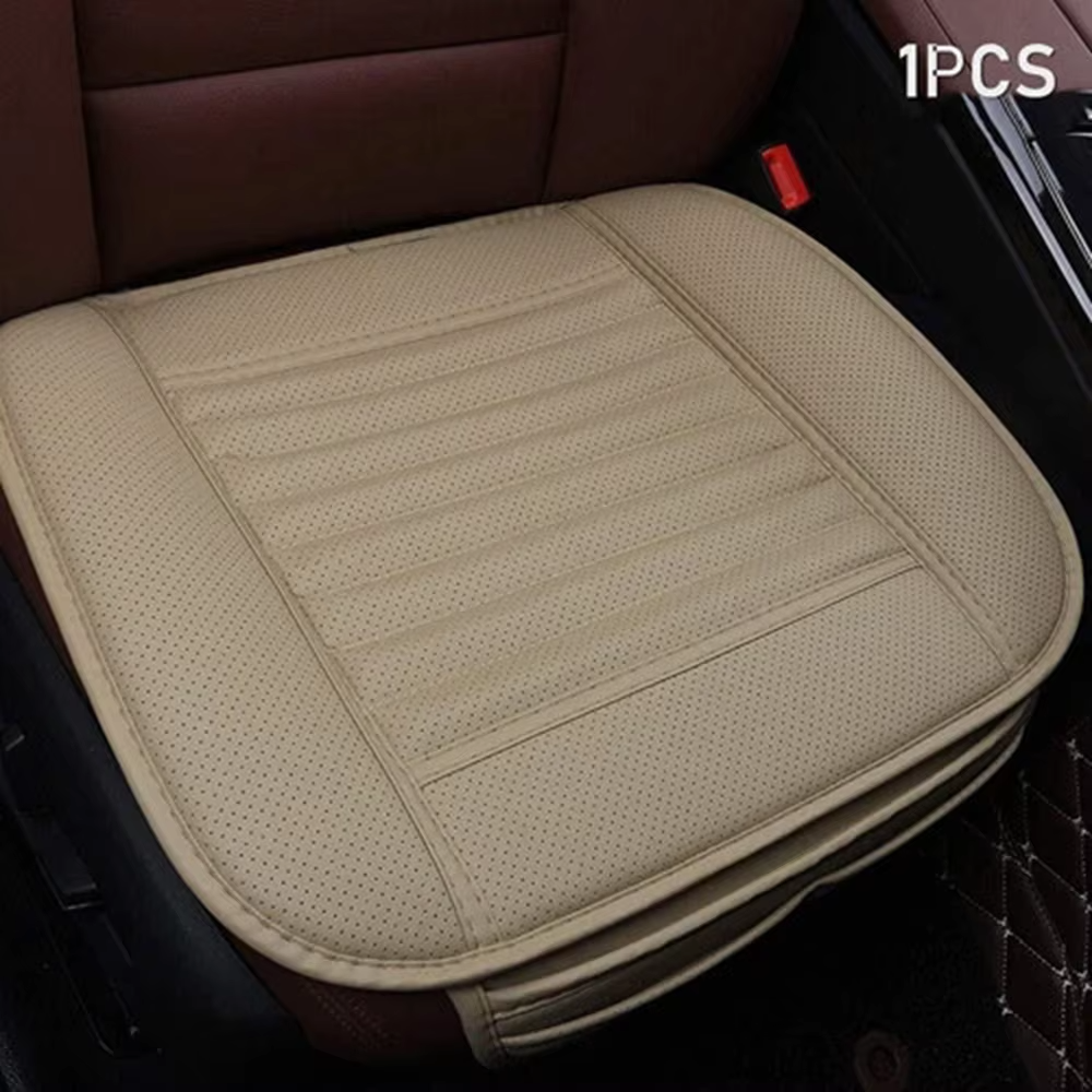 Four Seasons PU Leather Car Seat Cushion – Universal Fit
