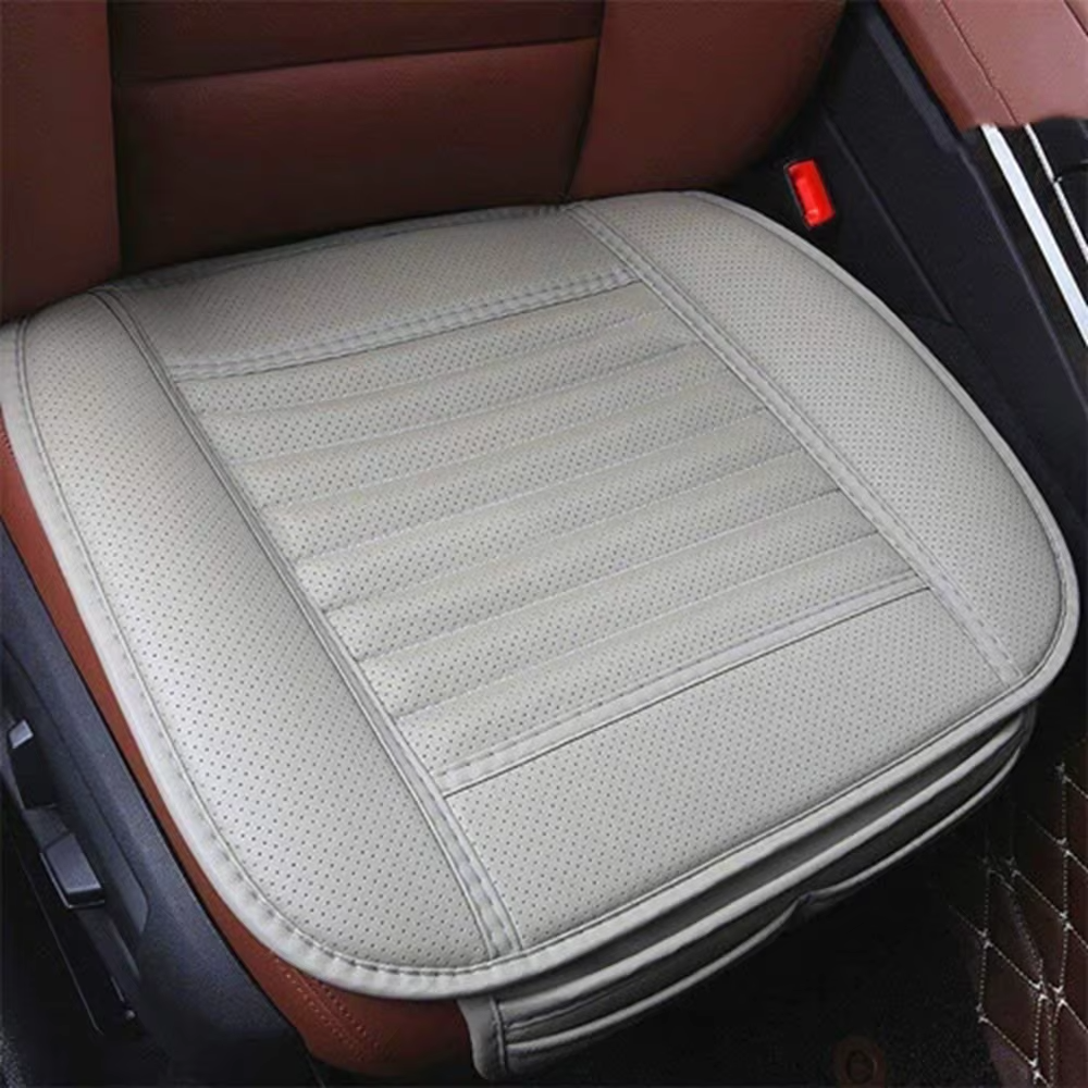 Four Seasons PU Leather Car Seat Cushion – Universal Fit