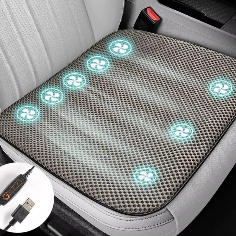 Car Seat Cooling Cushion Pad – USB Powered, Universal Fit