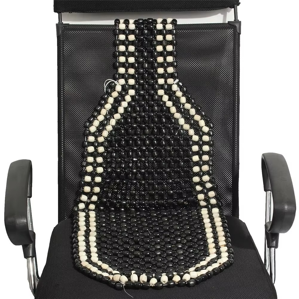Universal Wooden Bead Seat Cover – Cooling Massage Cushion