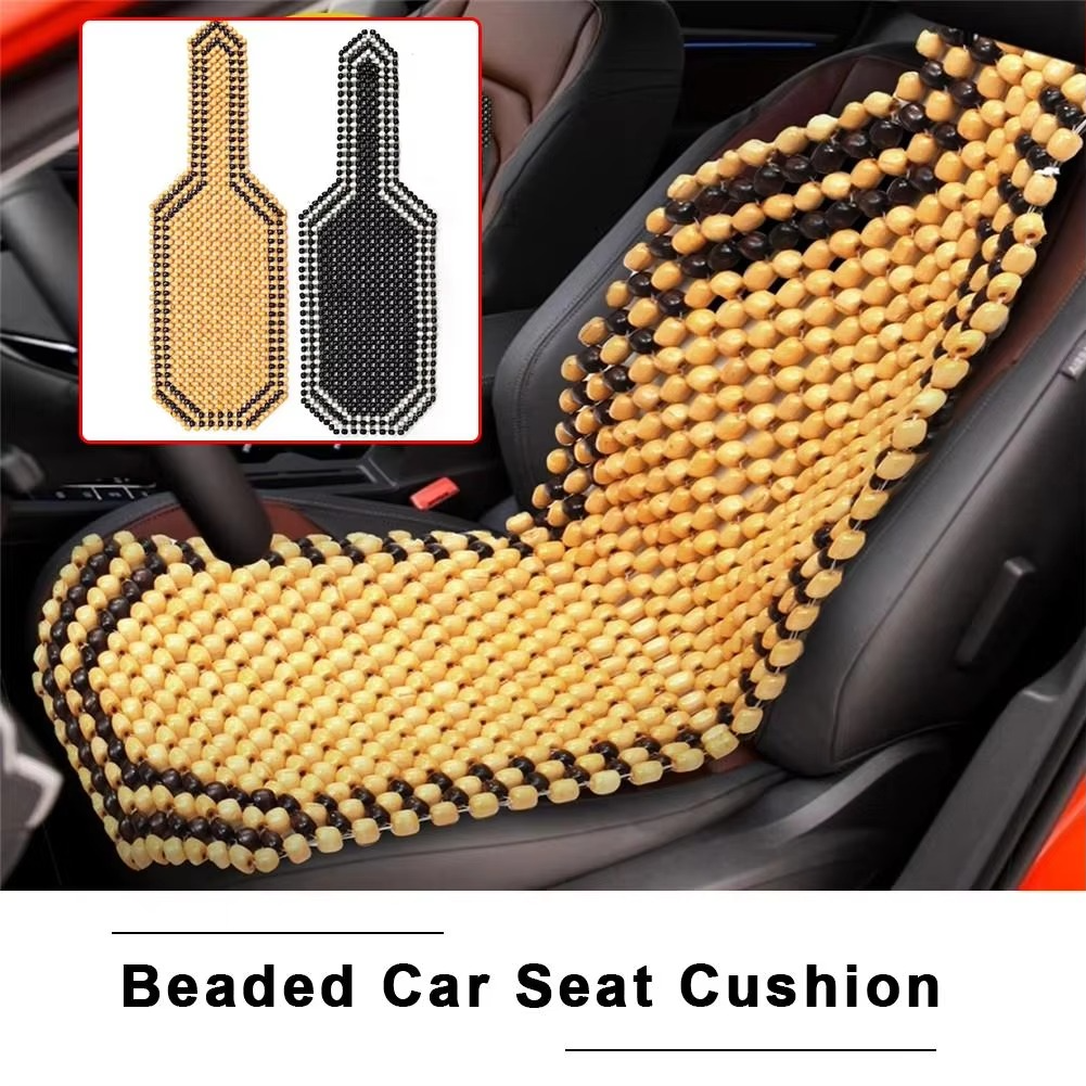 Universal Wooden Bead Seat Cover – Cooling Massage Cushion