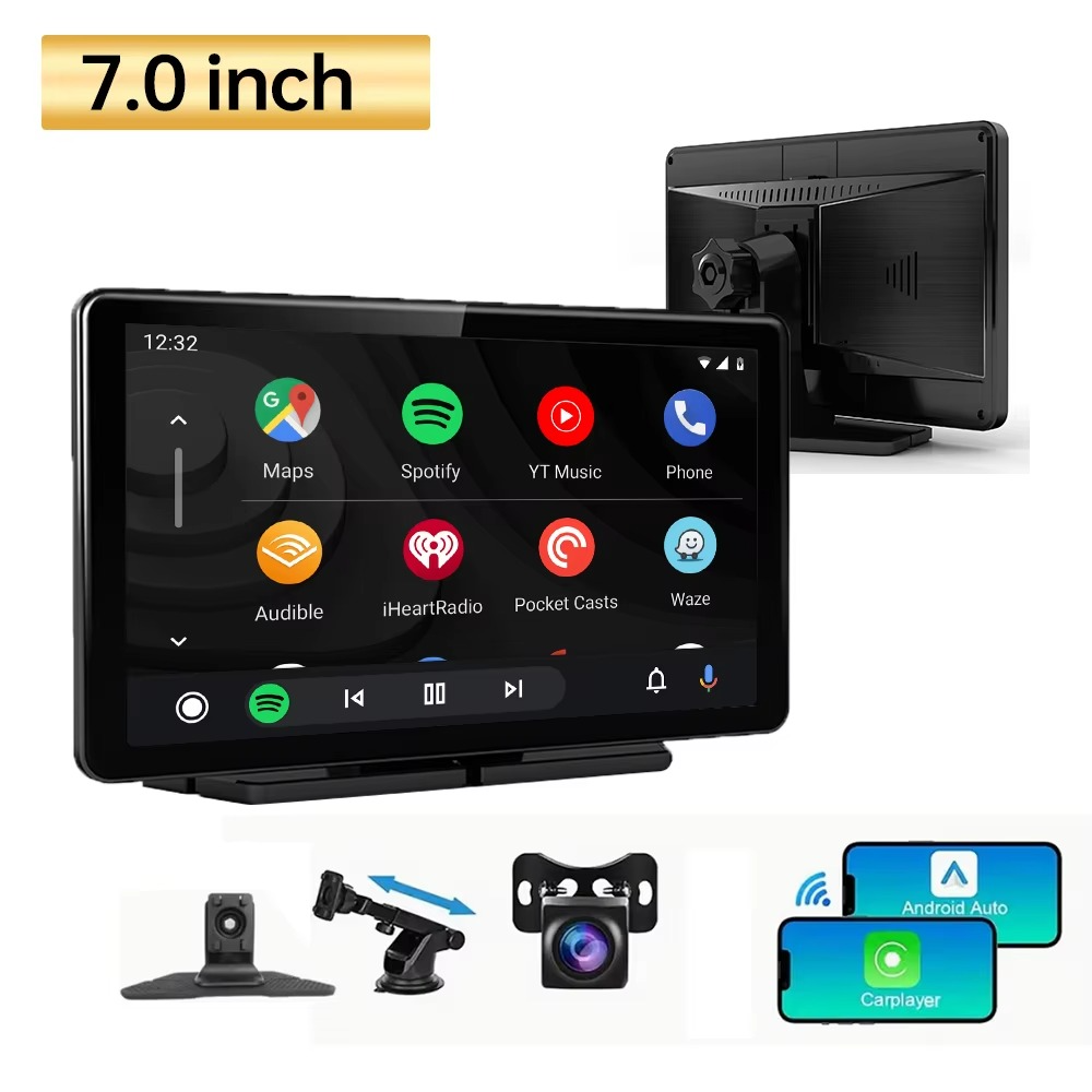 7" CarPlay  Wireless Android Auto + Backup Camera