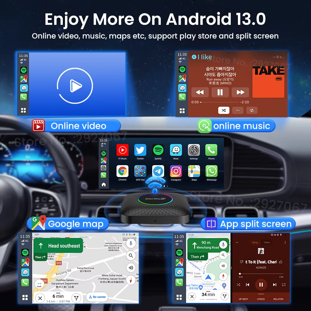 CarlinKit AI Box Android 13 – 8+128GB