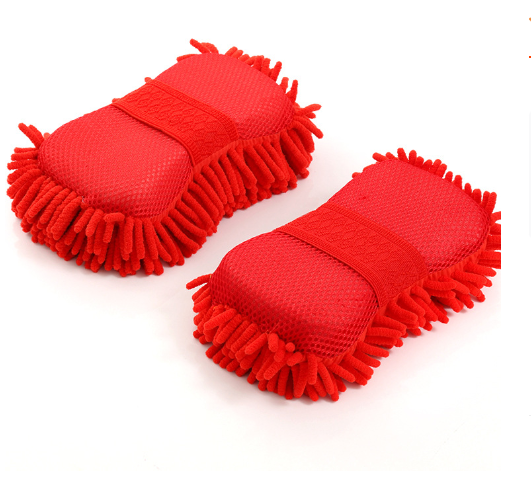 Microfiber Wash Sponge – Ultra Soft Automobile Cleaning Brush for Car & Bike