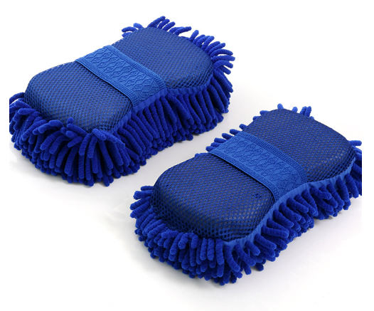 Microfiber Wash Sponge – Ultra Soft Automobile Cleaning Brush for Car & Bike