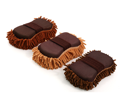 Microfiber Wash Sponge – Ultra Soft Automobile Cleaning Brush for Car & Bike